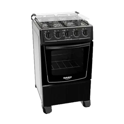 Cocina Dako 4H Amazonas Mercuri Negra