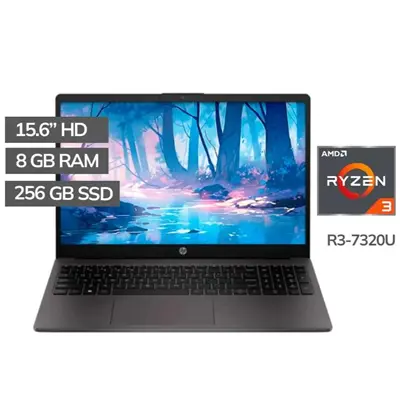 Portatil HP 255 G10 Ryzen 3 7320U 8/256 Sólido / pantalla 15,6” esp