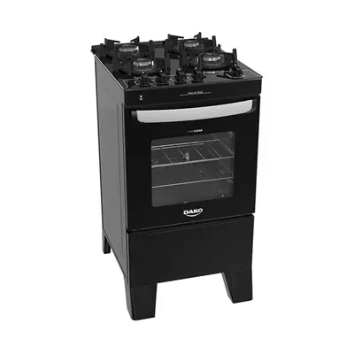 Cocina Dakota 4H Agile Up Negra Con Grill