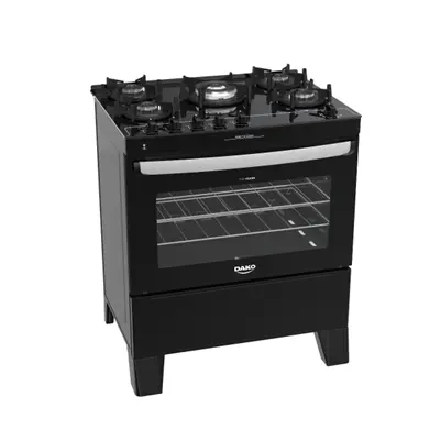 Cocina 5H Agile Glass con Grill Negro