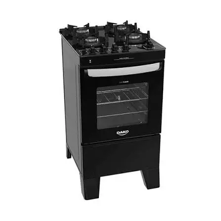 Cocina 4H Agile Glass con Grill Negro