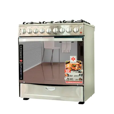 Cocina Win Star Portobelho inox 6H WINS760-6L-SKD-B5(30")