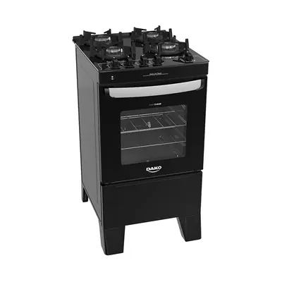 Cocina Dakota 4H Negra Grill